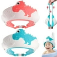 thumbnail image 1 of 1 X Children's Shampoo Cap Cap Shield 1Pcs Shower Cap for Kids Cute Dinosaur Shape Visor Hat Soft Anti Slip Shampoo for Kids & Ear Bathroom Products, 1 of 8