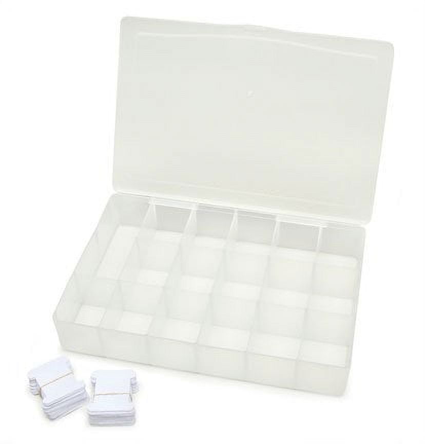 1 X Floss Organizer Storage Box With17 Compartments & 100 Bobbins