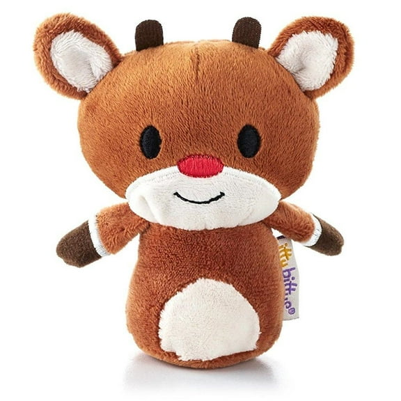 1 X Hallmark Christmas XKT1435 Rudolph The Red Nosed Reindeer Itty Bitty Plush