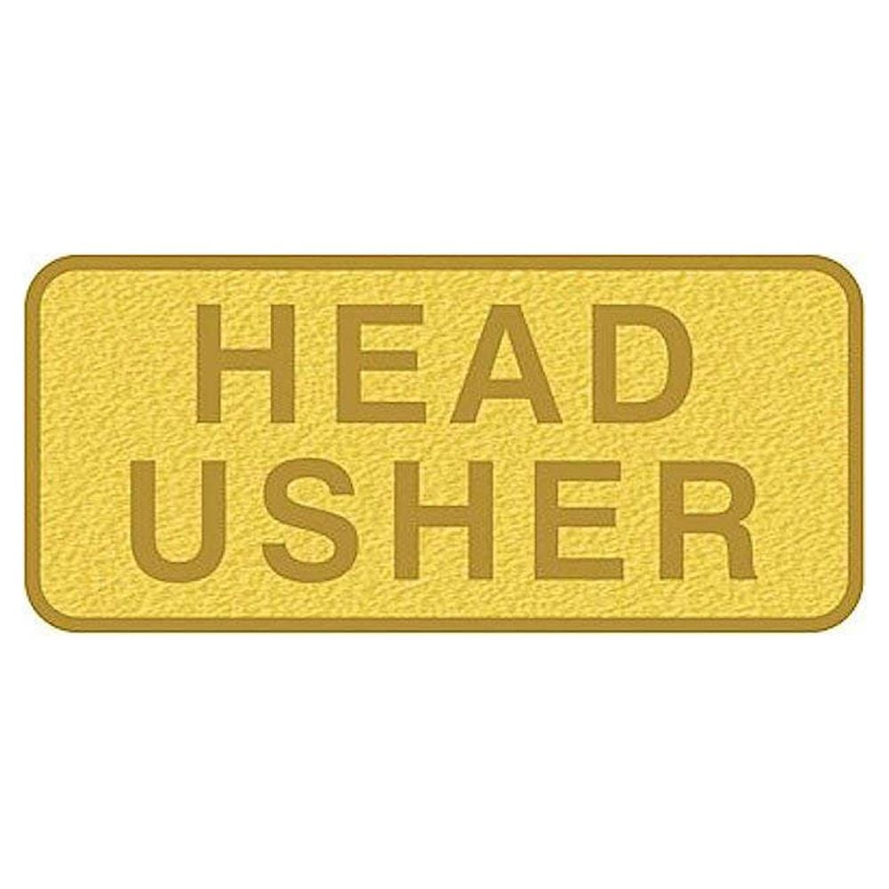 1 X Head Usher Badge, Brass