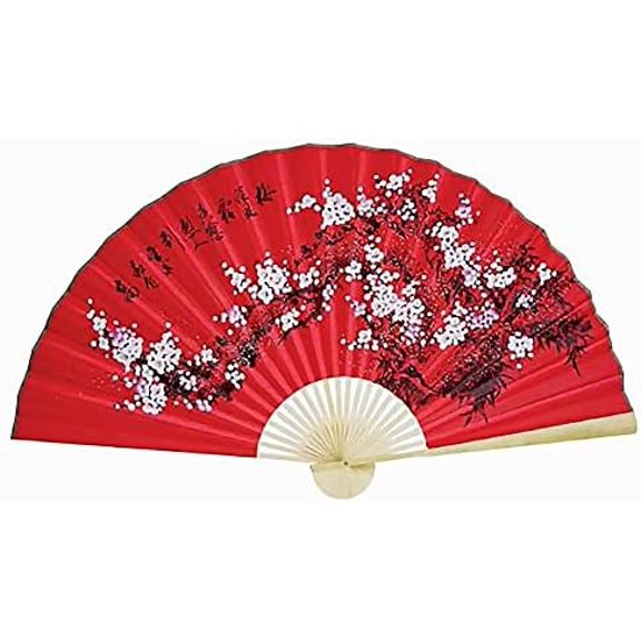 1 X Large 35" Folding Wall Fan - Prosperity Blossoms$$Home Decor, Kitchen, & Other