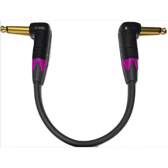 1 X Mogami 2524- 24 Inch-Guitar Bass Effects,Patch Cable|NP2RX-B Neutrik Violet