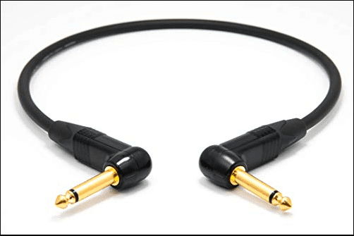 1 X Mogami 2524 - 6 Inch-Guitar Bass Effects,Patch Cable|NP2RX-B Neutrik Black
