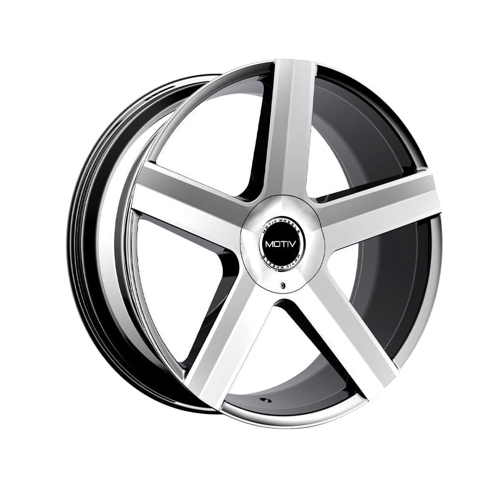 Motiv Rigor Chrome Rim 1 X Motiv 439C 22X9 5X115/5X120 74.1 Hub +15 Offset Chrome Wheel Rim ...