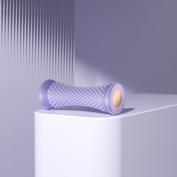 1 X PVC Foot Massager Roller, For Plantar Fascia And Arch Support-Purple