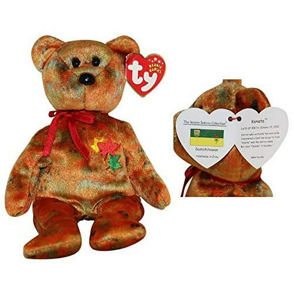 1 X TY Beanie Baby - KANATA the Bear (Canada Exclusive - Random Province/Territory)