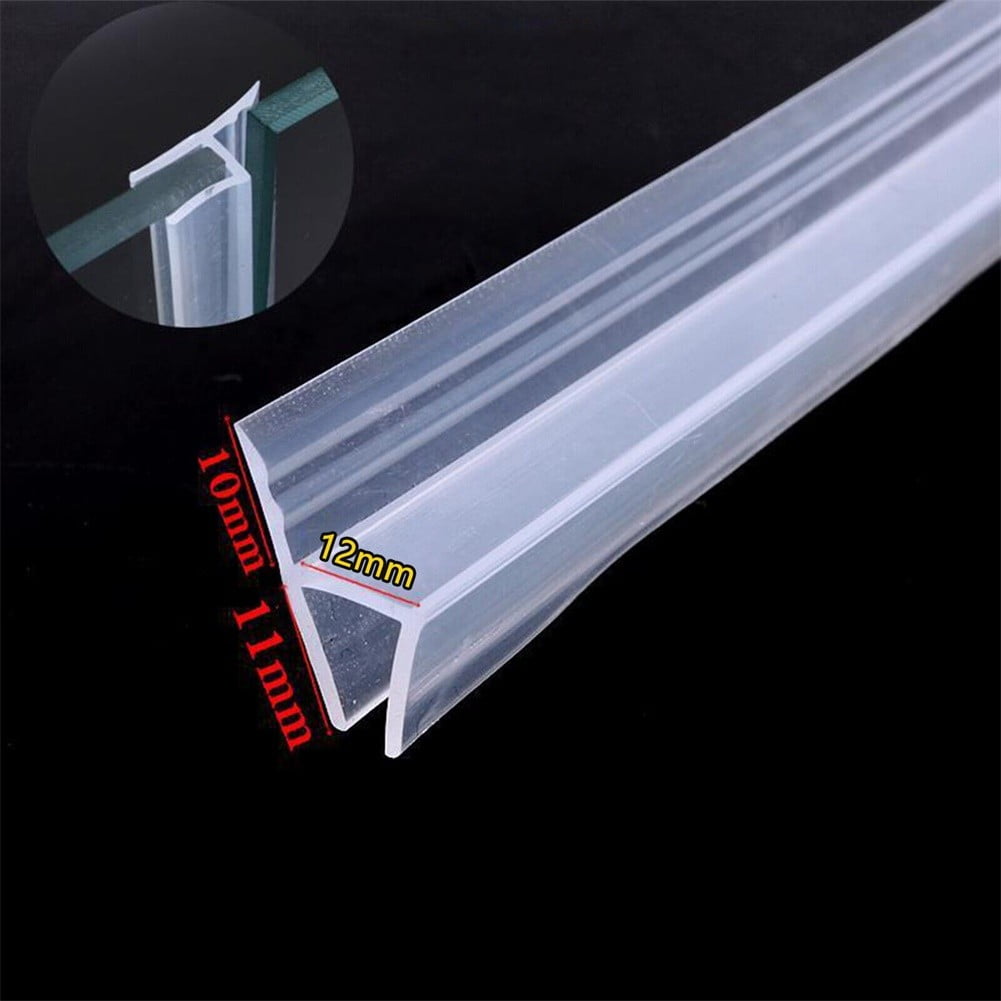 1 X Transparent Silicone Rubber Shower Door Glass Casement Sealing Seal Strip Waterproof H-type ...
