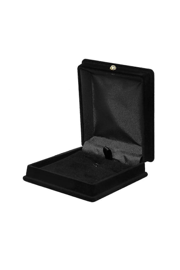 1 X Velvet Necklace Chain Jewelry Display Storage Box Gift -black