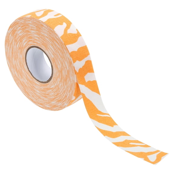 1"X27 Yard Hockey Tape Multipurpose Grip Protector for Hockey Stick Blade Bat, Orange Texture