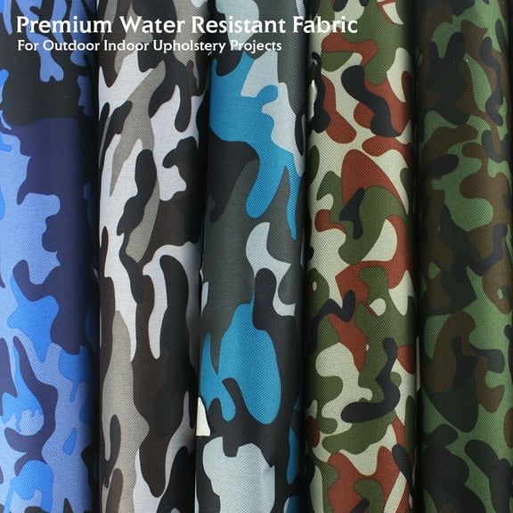 1 Yard Fashion Canvas Fabric Army Camouflage Print Waterproof Material Fabrics 57"W