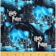 thumbnail image 1 of 1 Yard - Harry Potter Hogwarts School on Blue Cotton Fabric (Great for Quilting, Sewing, Craft Projects, Throw Pillows & More) 1 Yard X 44" Wide, 1 of 2