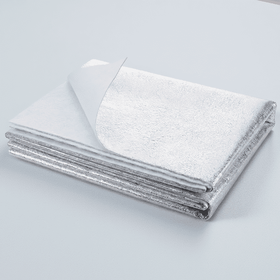 1 Yard Heat Resistant Batting, 45-Inch Wide Aluminized Reflective Quilting Fabric for Potholders, Oven Mitts, Kitchen Hot Pads