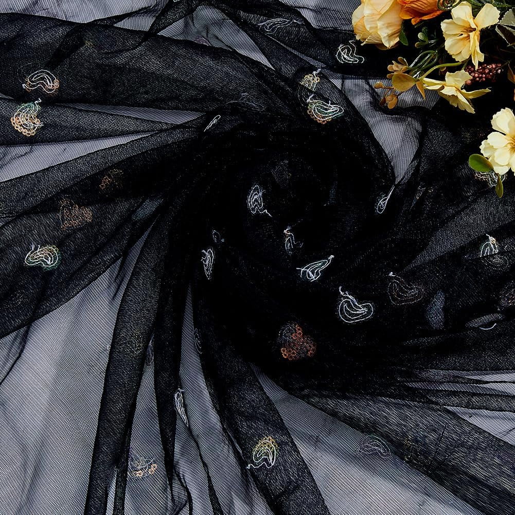1 Yard Lace Tulle Fabric Black Heart Lace Fabric Dress Laces Trim Mesh  Embroidered Mesh Laces for Wedding Decoration Dress Party 1.2m Wide DIY -  Walmart.com