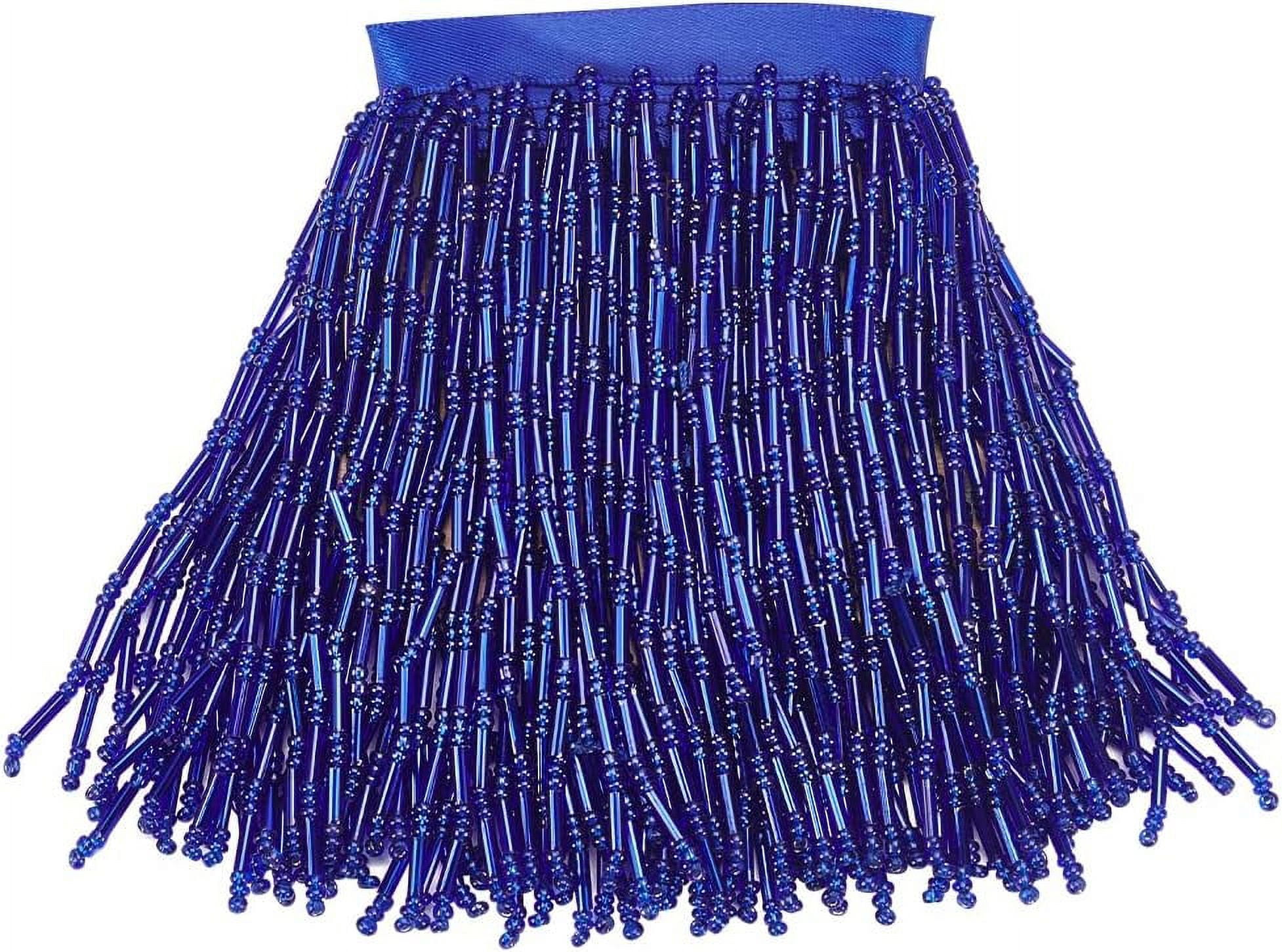 String Fringe Column 1 Yard Long Fringe Beaded Lace Trim Sewing Fringe Lace Ribbon Trim with ...