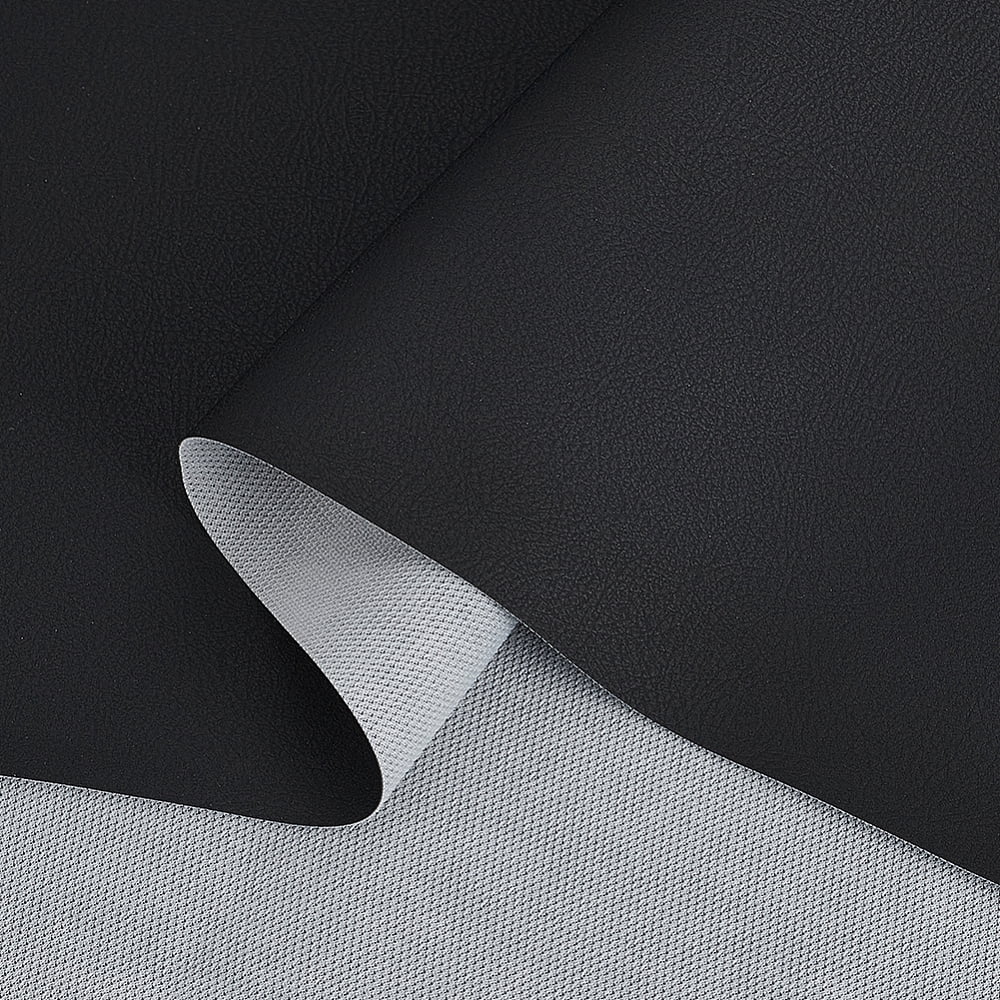 1 Yard PU Leather Fabric DIY Craft Supplies Black 1500x0.7mm for making