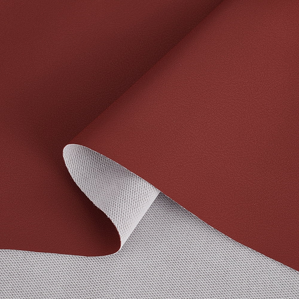 1 Yard PU Leather Fabric DIY Craft Supplies Dark Red 1500x0.7mm DIY