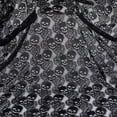 thumbnail image 1 of 1 Yard Rose Skull Lace Fabric 150cm/59.06 Inch Width Black Gothic Mesh Lace Fabric Cloth Net Fabric Non-Stretch Sheer Lace Fabric Clothing Accessories for Halloween Tablecloth DIY, 1 of 7