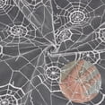thumbnail image 1 of 1 Yard White Spider Web Lace Fabric 140cm/55.12 Inch Width Gothic Sheer Lace Fabric Polyester Net Fabric Non-Stretch Mesh Fabric Clothing Accessories for Halloween Tablecloth, 1 of 7