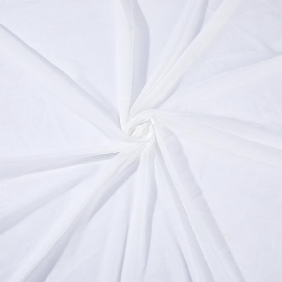 1 Yard White Stretch Sheer Material 4 Way Stretch Net Fabric Mesh 67 Inches Lightweight Mesh Fabric for DIY Lining Dressmaking Sewing Clothes DIY Craft Projects