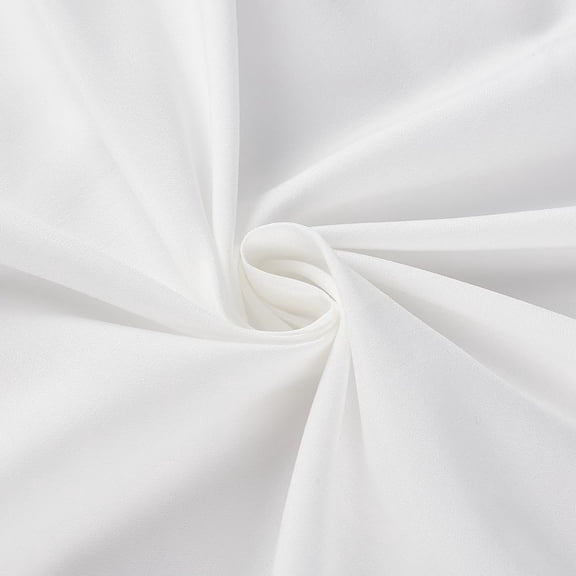 1 Yards 58.27 Inch White Cotton Polyester Fabric Wide Broadcloth Polycotton by The Yard Soft Lightweight Breathable Cloth Fabrics