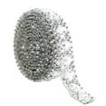 thumbnail image 1 of 1 Yards Self Adhesive Rhinestone Ribbons, Silver Glitter Diamond Crystal Ribbon Roll, Rhinestone Strips, Glitter Diamond Wrap Sticker for DIY Craft, Wedding Decor, Clothing & Home Decoration, 0.39", 1 of 7