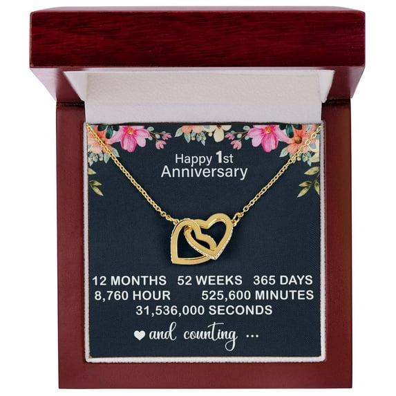 1 Year Anniversary Gift for Girlfriend - First Anniversary Gift for Her, 1st Anniversary Gift Idea