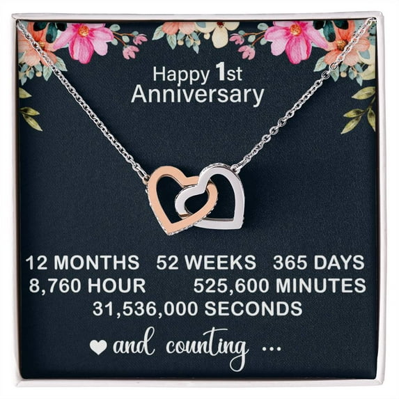 1 Year Anniversary Gift for Girlfriend - First Anniversary Gift for Her, 1st Anniversary Gift Idea