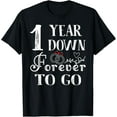 thumbnail image 1 of 1 Year Down Forever to Go Couple 1st Wedding Anniversary T-Shirt, 1 of 5