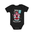 thumbnail image 1 of 1 Year Old Baby Girl Outfit 1st Birthday Gift Cupcake Funny Baby Bodysuit 12M (6-12M) Black, 1 of 5