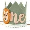 thumbnail image 1 of 1 Year Old Kids Avocado Birthday Crown First Baby Party White Non Woven C, 1 of 5