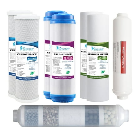 1 Year Replacement Set for 6 Stage RO System - 50/75/100 GPD TFC Membrane