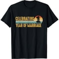 thumbnail image 1 of 1 Year of Marriage Married Couples 1st Wedding Anniversary T-Shirt, 1 of 4