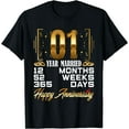 thumbnail image 1 of 1 Year of Married - Funny 1st Wedding Anniversary T-Shirt, 1 of 3