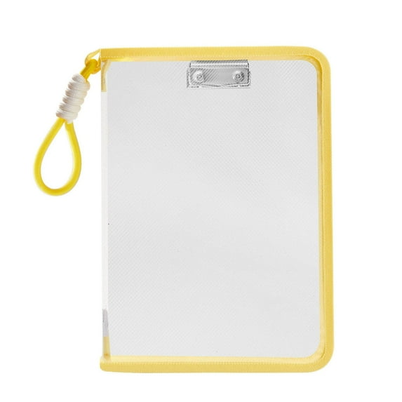 Under $1 Zipper File Folders, Mesh Zipper File Organizer - Clear A4 Document Folder with Handle for Office/Home, Water Resistant Folder, Multi-Color, By Goohae