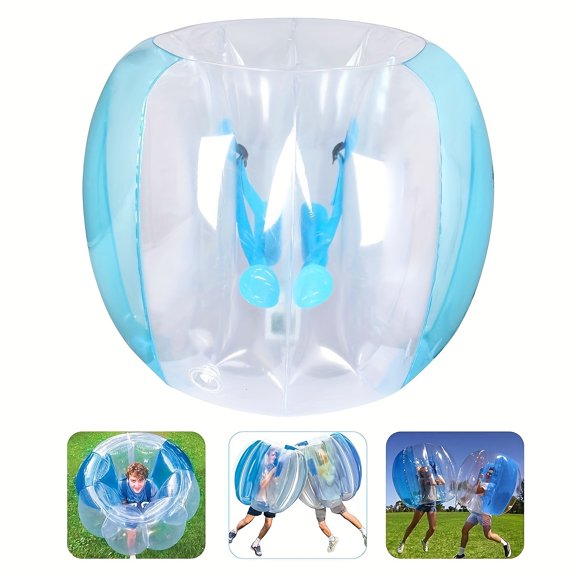 1 adult inflatable bumper ball, bumper bubble football, 0.3mm ultra-thick PVC sumo football, human hamster ball, outdoor team game toy
