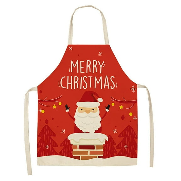 1 apron Blending Aprons Pockets For Home Red