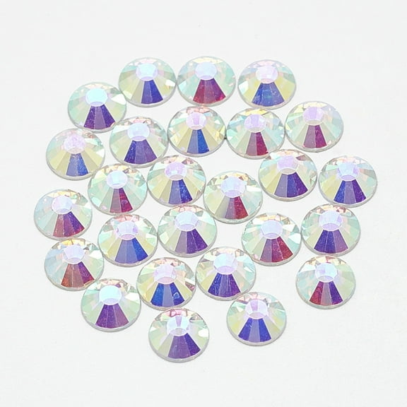1 bag Flat Back Glass Rhinestone Cabochons Back Plated Half Round AB SS6 2mm 1440pcs/bag