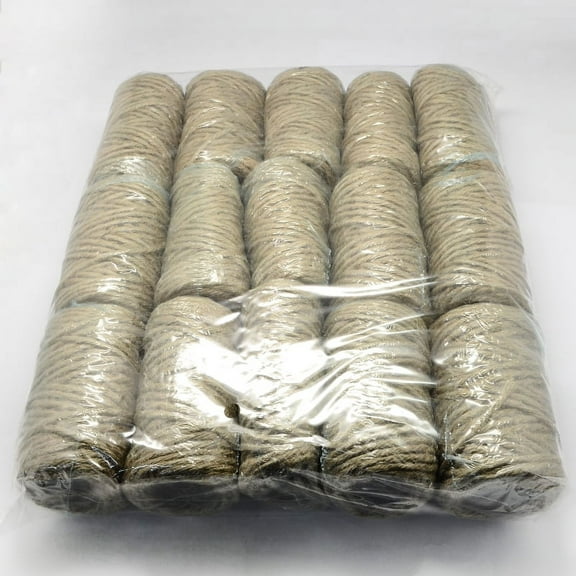 1 bag Jute Cord Jute String Jute Twine 5 Ply for Jewelry Making Peru 5mm about 27.34 yards(25m)/roll 15rolls/bag