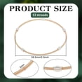 thumbnail image 1 of 1 box 12pcs Spring Bracelets set Minimalist Steel French Wire/Gimp Wire Stretch Bracelets for Stackable Wearing Light golden Inner Diameter: 2-1/4 inch(5.85cm), 1 of 6