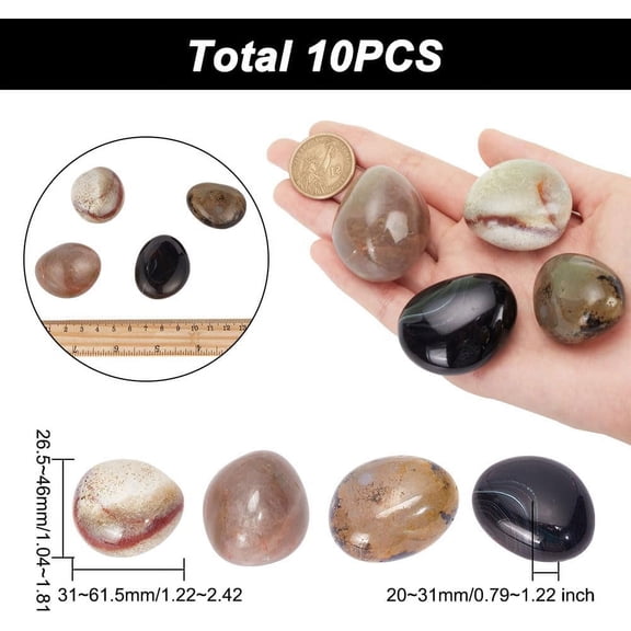 1 box 200G Natural Sardonyx Agate Home Display Decorations Dyed Tumbled Stone Nuggets Mixed color 31~61.5x26.5~46x20~31mm