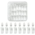 thumbnail image 1 of 1 box 20pcs Glass Bottle Pendant Decorations Wishing Bottles with Plastic Plugs Clear 2.45x1cm Hole: 2mm Capacity: 1ml(0.03fl. oz) Glass, 1 of 6