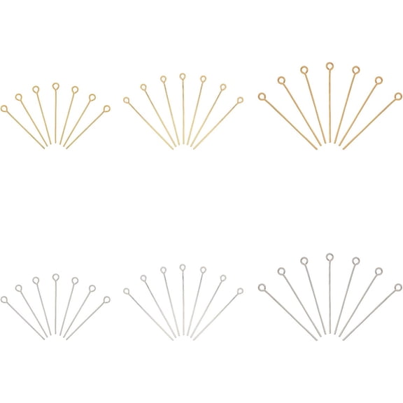 1 box 3 Sizes 30/35/40mm Stainless Steel Eye Pin 300pcs 2 colors Eyepins with Loop Open Eye Pins Hooks for Jewelry Making Arts & Crafts Projects with Storage Container