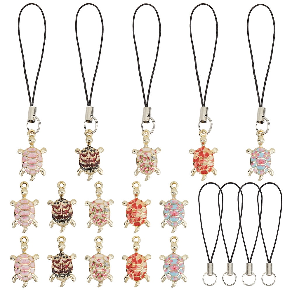 小物 kohjiya 3 TYPES OF CHARMS Axolotl & Turtle Phone Charm | Atlantica Collection – FJA Crafts