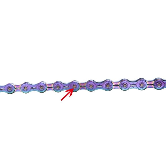 (1 box) ZTTO bicycle shift chain 11-speed plated colored chain - semi-hollow