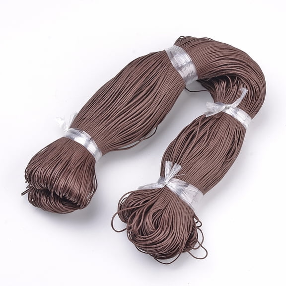 1 bundle Waxed Cotton Cord Coconut Brown 1.5mm 360yard/bundle(330m/bundle)