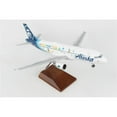 thumbnail image 1 of 1 by 100 Alaska A320 Pride with Wood Stand & Gear Model Airplane, 1 of 1