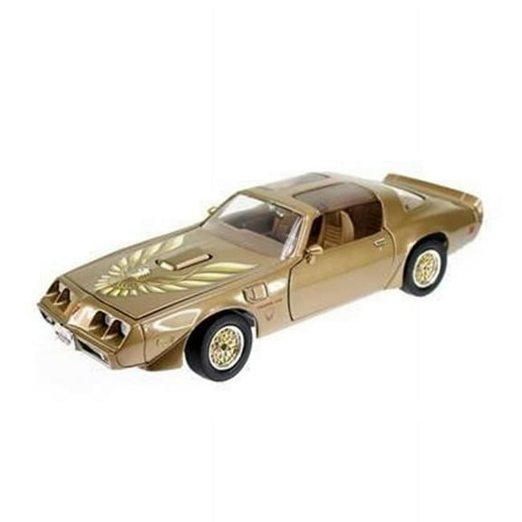 1 by 18 1979 Pontiac Firebird Trans Am Diecast Model Car, Gold