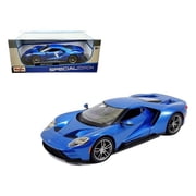 1 by 18 Scale Diecast 2017 Ford GT Blue Model Car