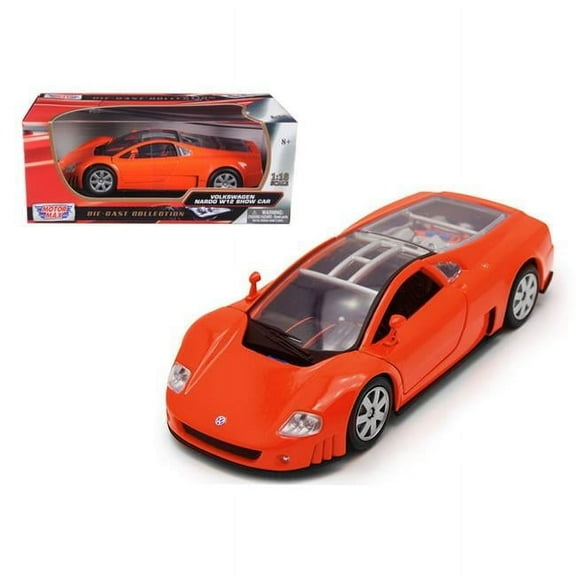 1 by 18 Volkswagen Nardo W12 Diecast Model Car, Orange