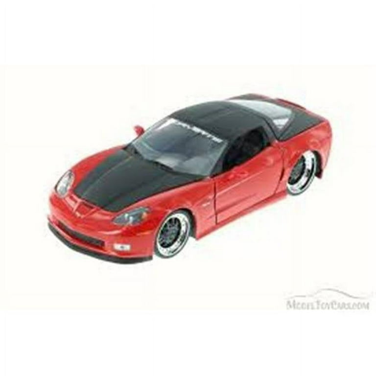 1 by 24 2006 Chevrolet Corvette Z06 Diecast Model Car, Red